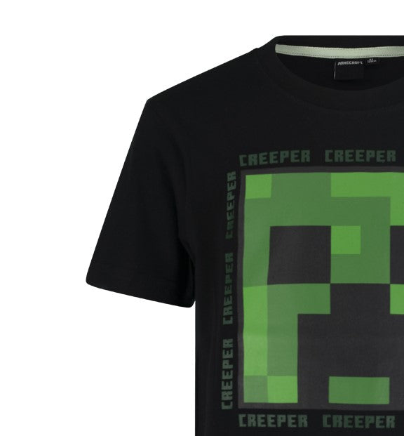 Тениска Minecraft Creeper Black, размер 140