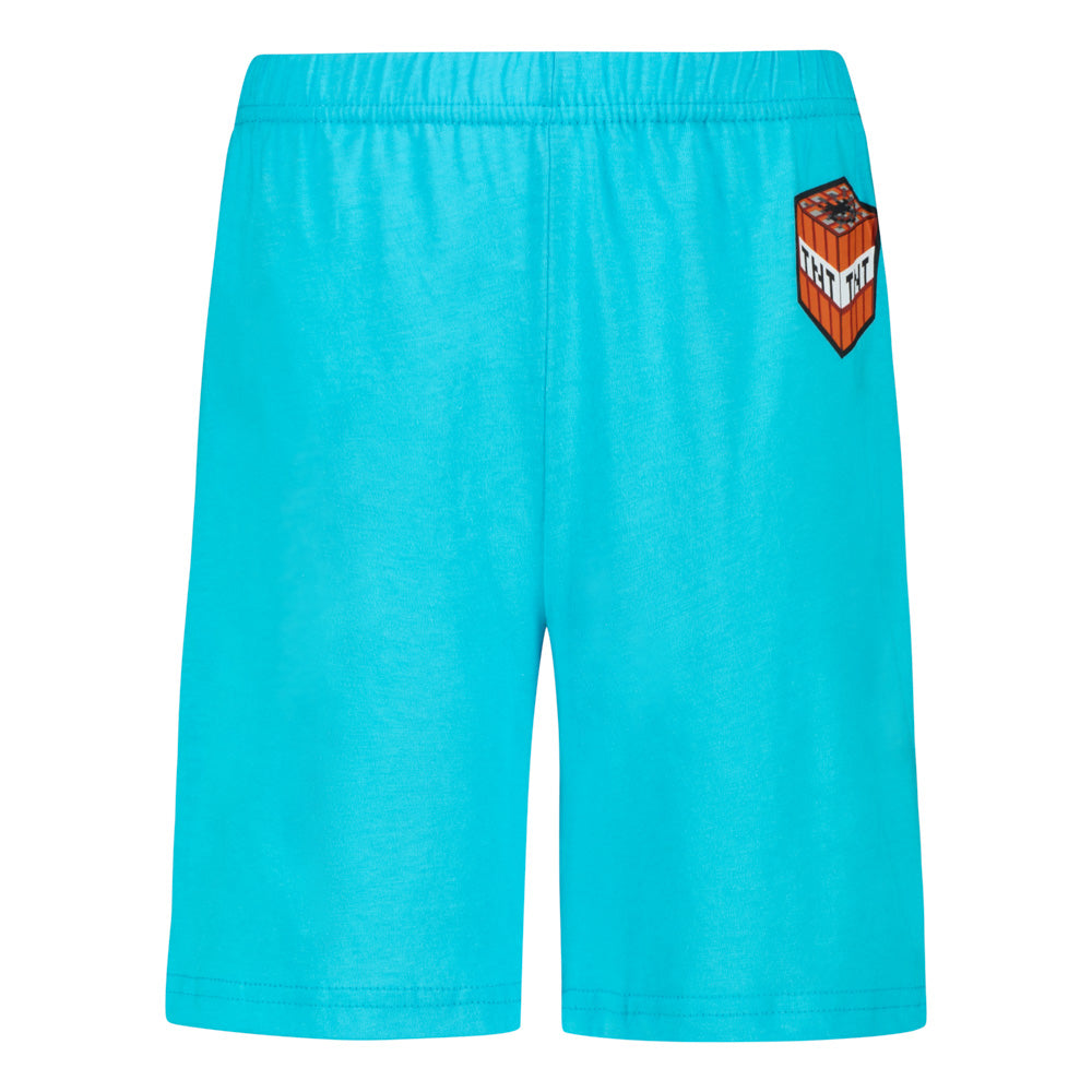 Пижама с къс ръкав Minecraft Creeper и Zombies, размер 152