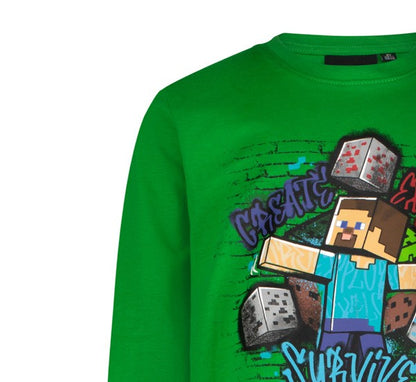 Блуза с дълъг ръкав Minecraft Create Explore, размер 116