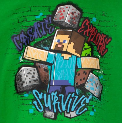 Блуза с дълъг ръкав Minecraft Create Explore, размер 128