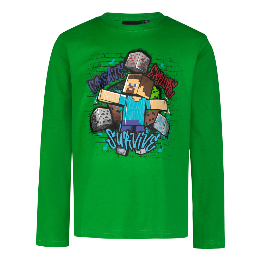 Блуза с дълъг ръкав Minecraft Create Explore, размер 128
