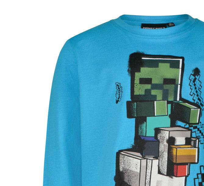 Блуза с дълъг ръкав Minecraft Chicken Jokey, размер 128