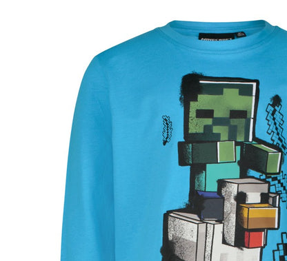 Блуза с дълъг ръкав Minecraft Chicken Jokey, размер 140