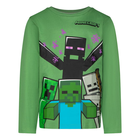 Блуза с дълъг ръкав Minecraft Evil Green, размер 134