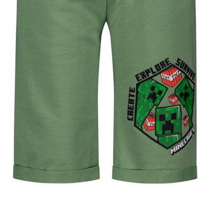 Къс панталон бермуди Minecraft Create Explore Survive, размер 152