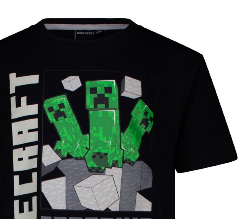 Тениска Minecraft Creeper Crafting Since 2009, размер 128