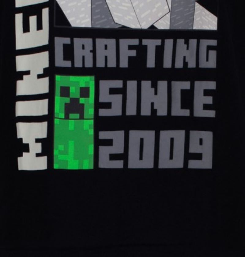 Тениска Minecraft Creeper Crafting Since 2009, размер 152