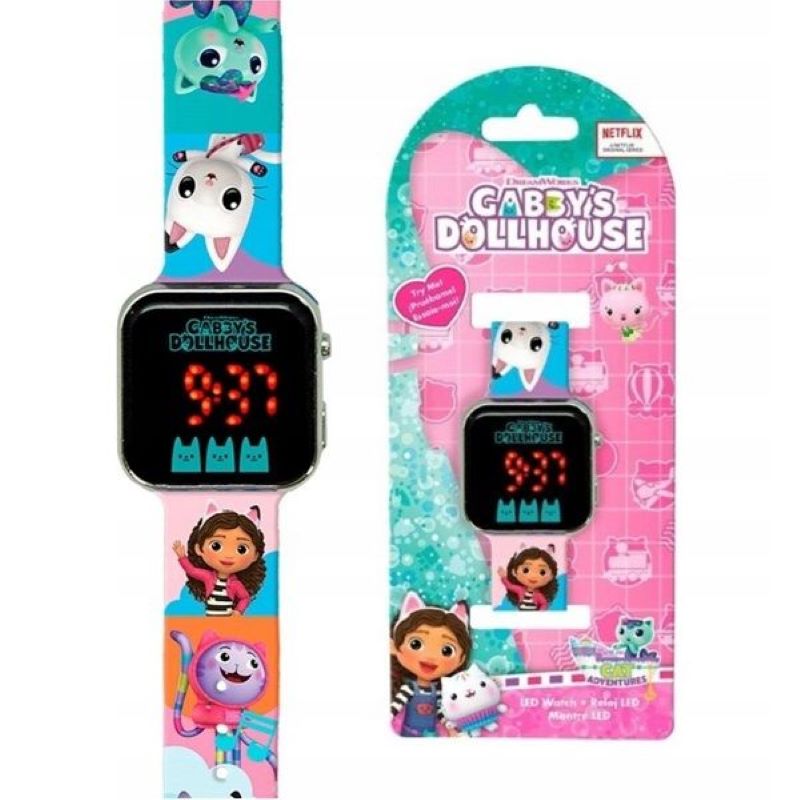 LED часовник Gabby's Dollhouse