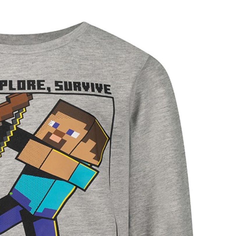 Блуза с дълъг ръкав MINECRAFT Steve, размер 134