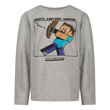 Блуза с дълъг ръкав MINECRAFT Steve, размер 128