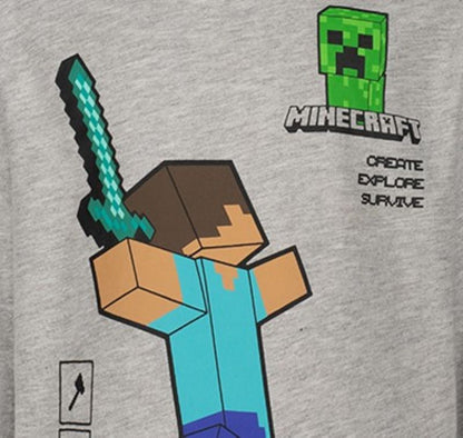 Блуза с качулка MINECRAFT create, explore, survive, размер 116