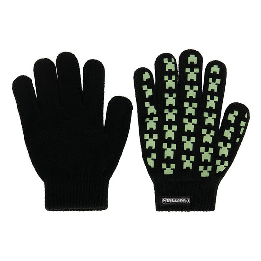 Ръкавици MINECRAFT Black Creeper face