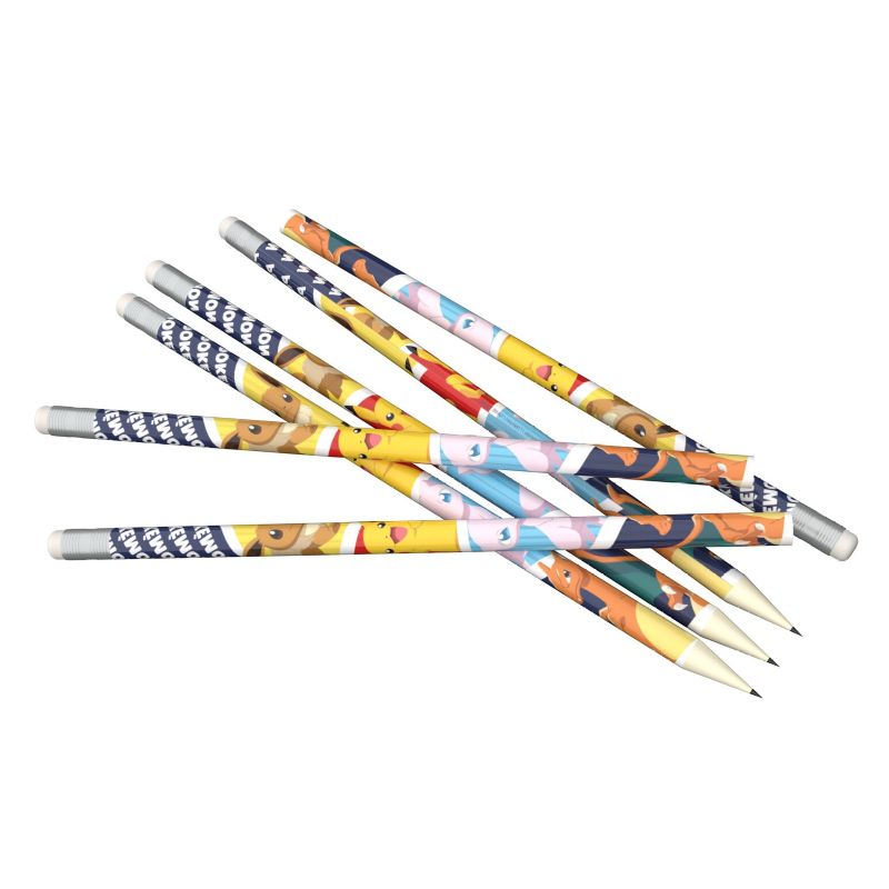 Сет от 6 молива с гума Pokemon