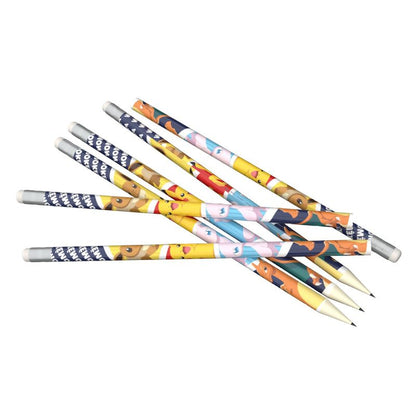 Сет от 6 молива с гума Pokemon