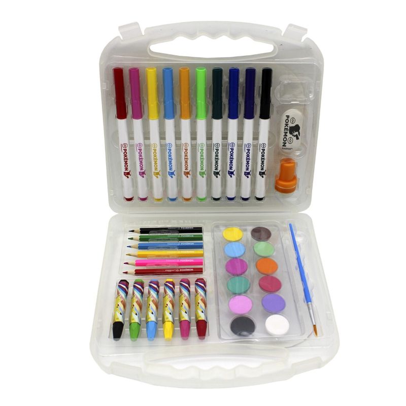 Комплект за рисуване Pokemon - 40 части, в куфарче