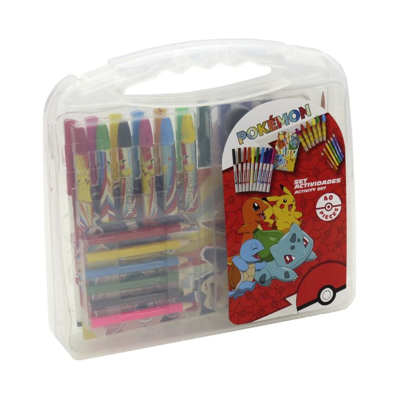 Комплект за рисуване Pokemon - 40 части, в куфарче