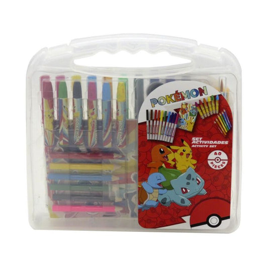 Комплект за рисуване Pokemon - 40 части, в куфарче