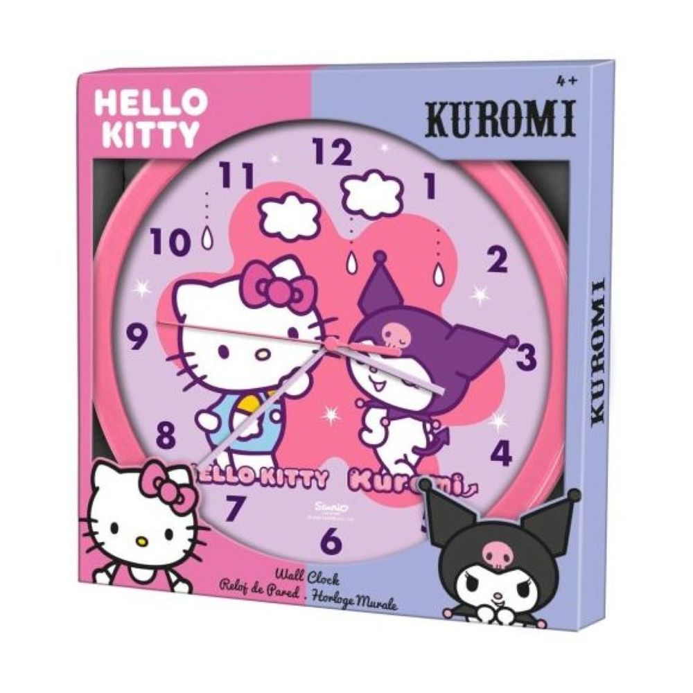 Стенен часовник Hello Kitty и Kuromi