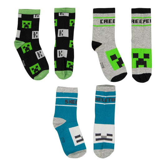 Чорапи Minecraft Black 2022, размер 27-30