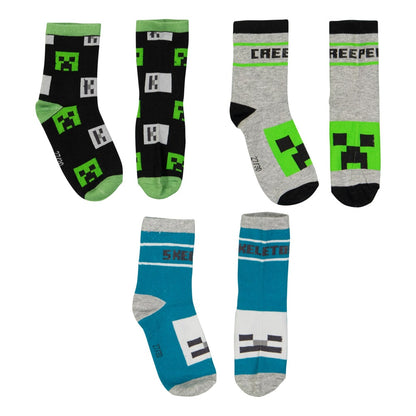 Чорапи Minecraft Black 2022, размер 31-34