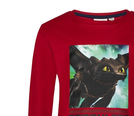 Блуза Как да си дресираш дракон червен, размер 110