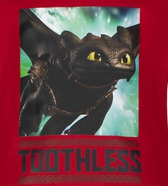 Блуза Как да си дресираш дракон червен, размер 116