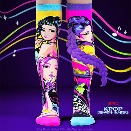MADMIA KPop Demon Hunters HUNTR/X Socks – чорапи Rumi, Mira & Zoey