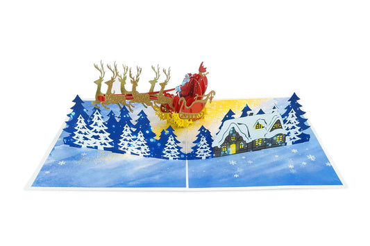 KIRIORI Поздравителна картичка "Снежна приказка"