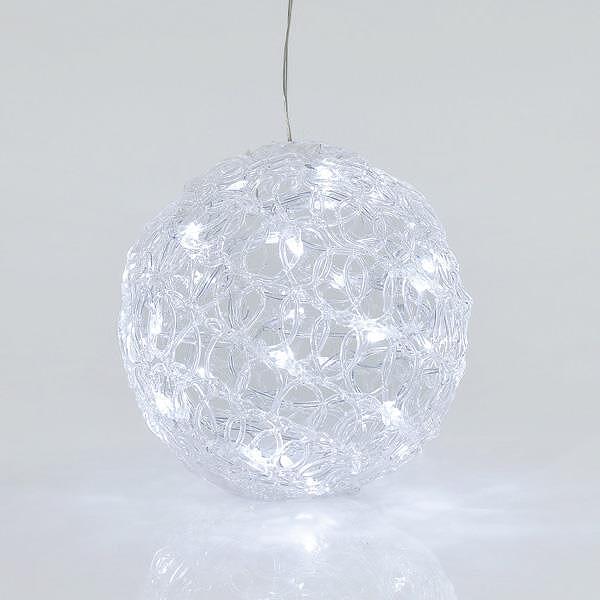 EUROLAMP Акрилна топка с 30 LED, 20см