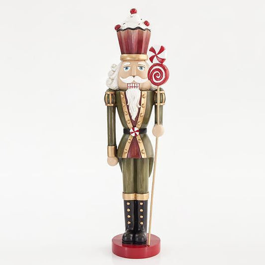 Декорация Зелен войник със захарни бонбони, 45,5см