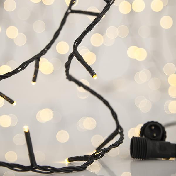 ЛАМПИЧКИ 100LED 3ММ,31V, ЗЕЛ.КАБЕЛ, БЯЛА СВЕТЛИНА