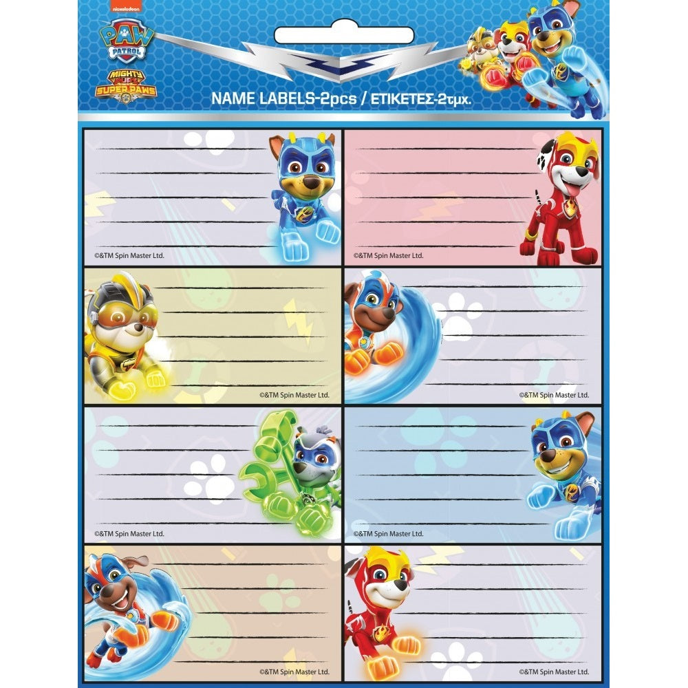 Ученически етикети Paw Patrol - 16 бр.