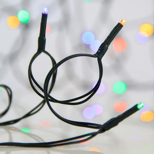 EUROLAMP ЛАМПИЧКИ 100 LED, АДАП 31V, МУЛТИ LED, ЗЕЛЕН ПРОВОДНИК, IP44