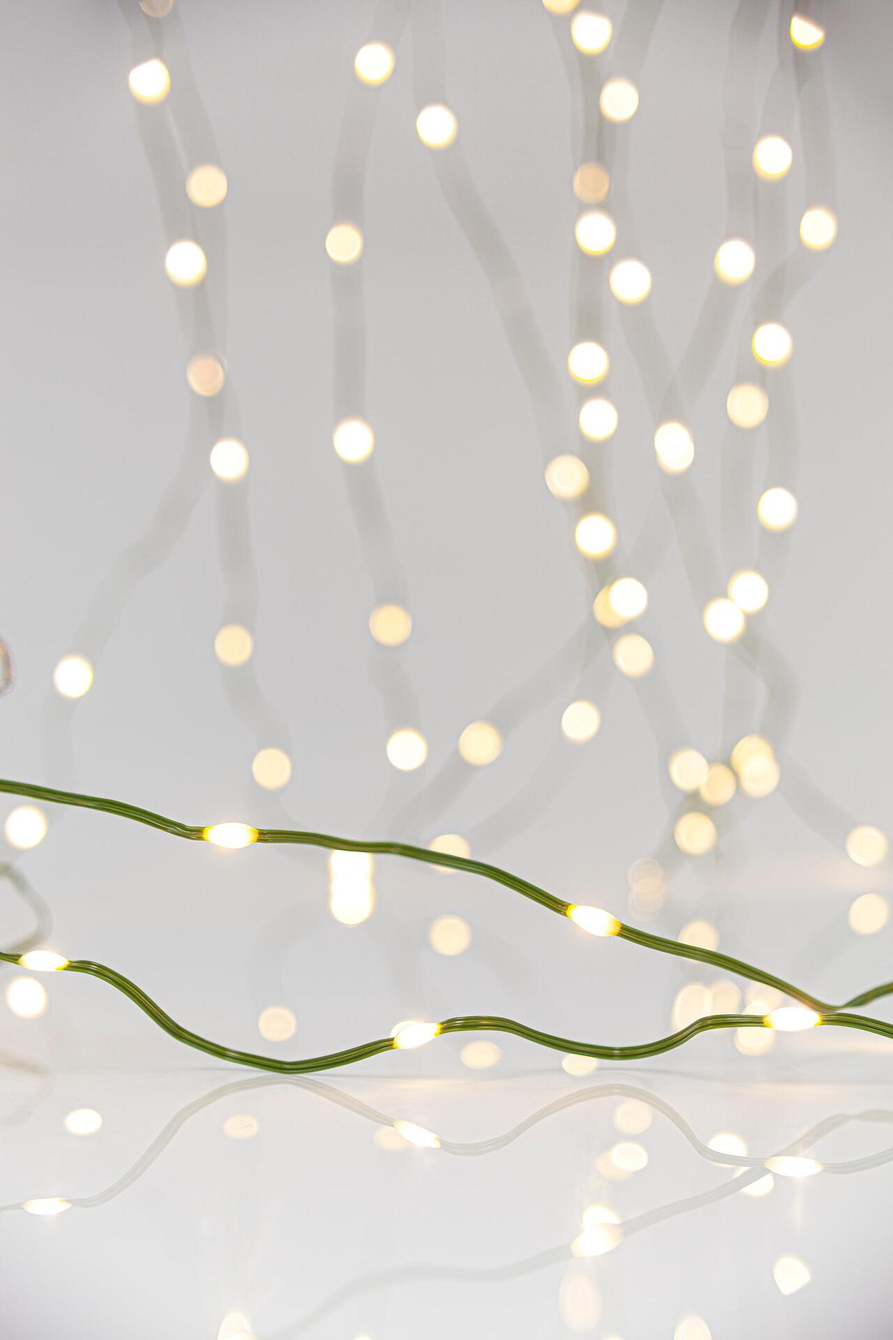 ЛАМПИЧКИ 700MINI LED,8 ФУНКАЦИИ С ТРАНСФОРМ.,ЗЕЛЕН КАБЕЛ,ДН.СВЕТЛИНА