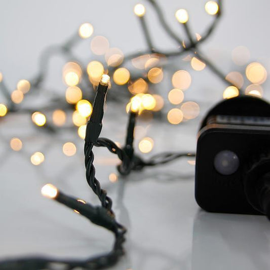 EUROLAMP ЛАМПИЧКИ, 100 LED 3ММ, АДАПТЕР 31V, ТОПЛО БЯЛО, IP44