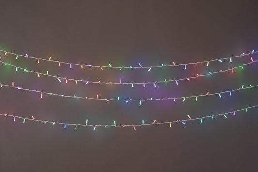 ЛАМПИЧКИ МРЕЖА,240 LED,31V, ПРОЗР.КАБЕЛ,WW СВЕТЛИНА, IP44