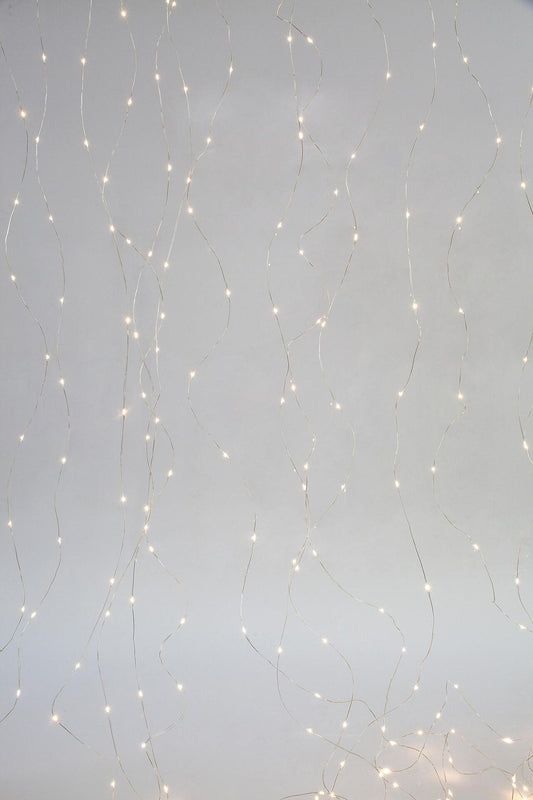 ЛАМПИЧКИ ТИП ЗАВЕСА,400 MINI LED, 31V,WW 200x200cm,ЗАХР.КАБЕЛ 5m, IP44