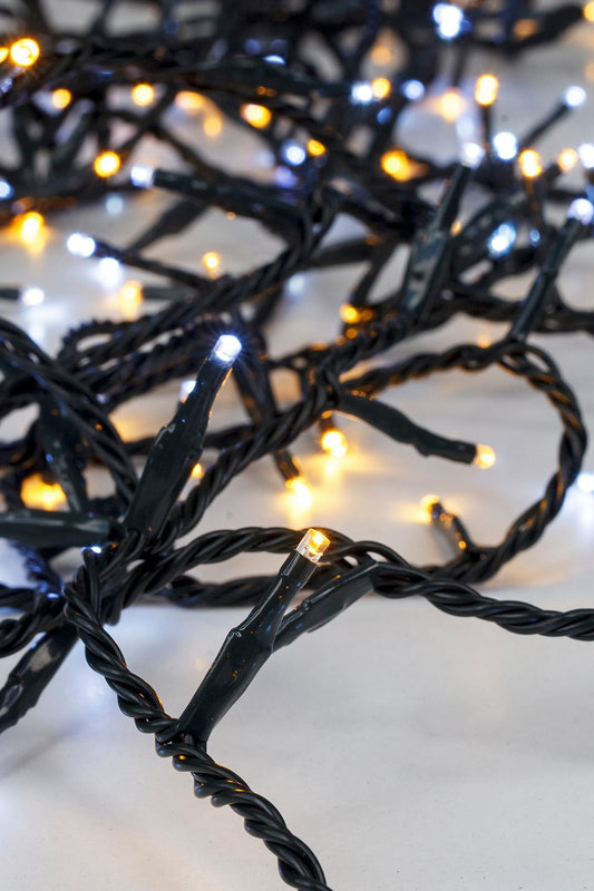 ЛАМПИЧКИ,200 LED,31V, ЗЕЛ.КАБЕЛ, WW ONE BY ONE