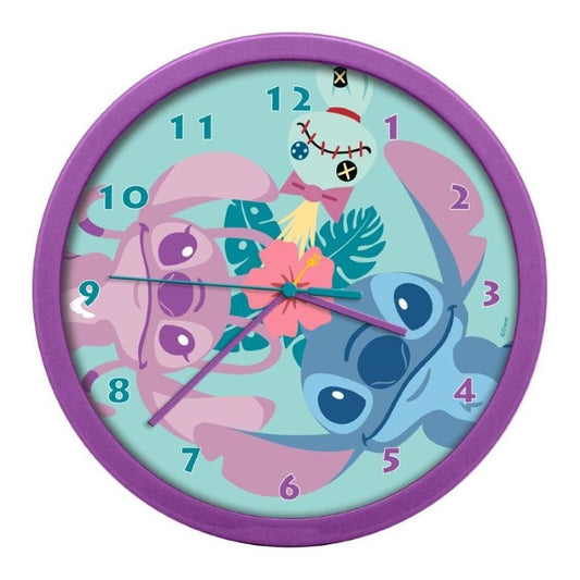 Стенен часовник Stitch и Angel