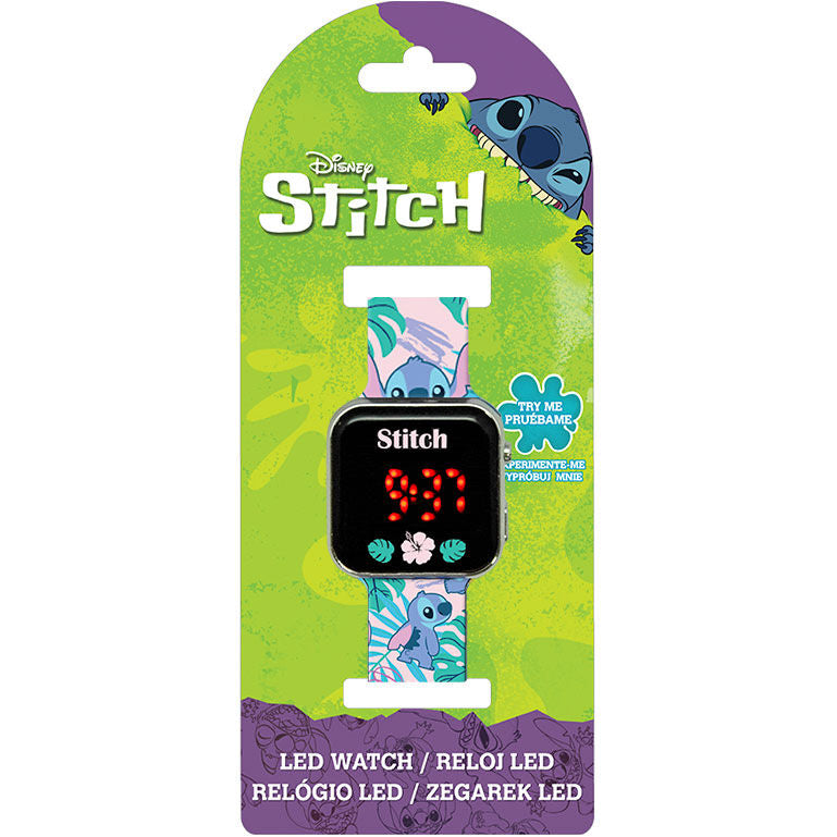 LED часовник Stitch Ohana