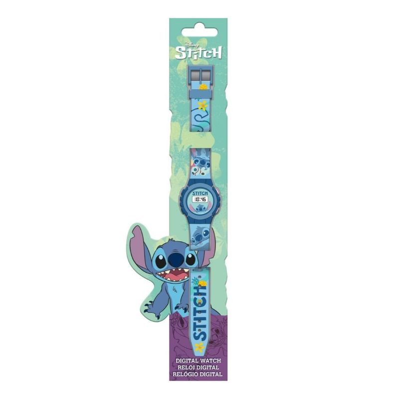 Дигитален часовник Stitch Blue