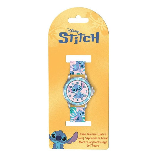 Детски ръчен часовник Stitch, образователен, аналогов