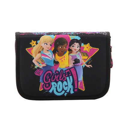 Ученически несесер LEGO Friends Girls Rock със съдържание