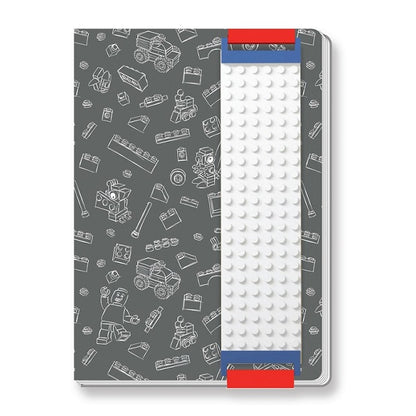 LEGO сив тефтер с LEGO лента