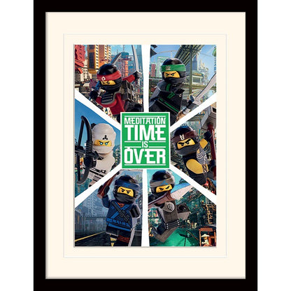 Преспапие Lego Ninjago movie 6 нинджи в остъклена рамка