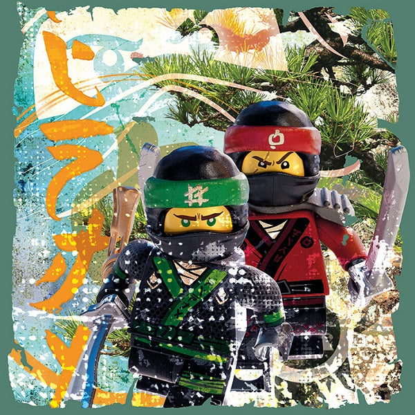 Платно от канава колаж Lego Ninjago Lloyd и Kai