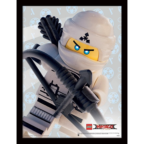 Картина Lego Ninjago movie Zane в остъклена рамка