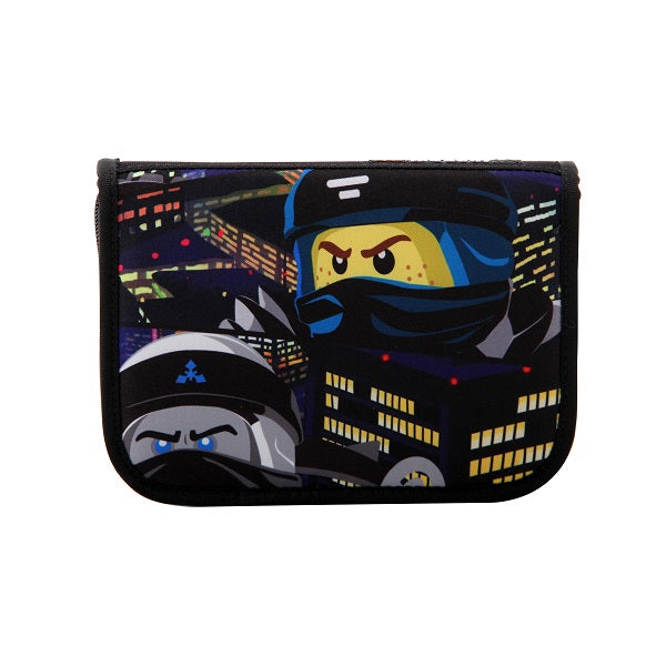 Ученически несесер LEGO NINJAGO Urban Blue/Gray със съдържание