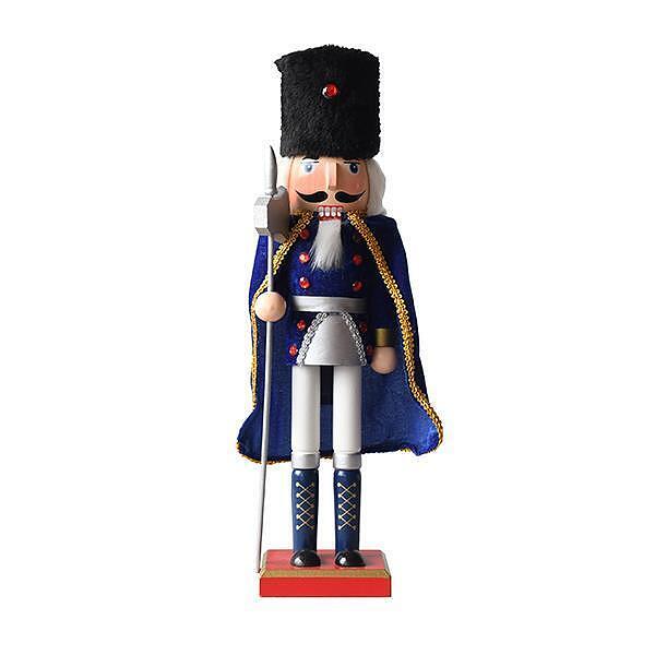 EUROLAMP Лешникотрошачка, бяла със синя наметка, 38см