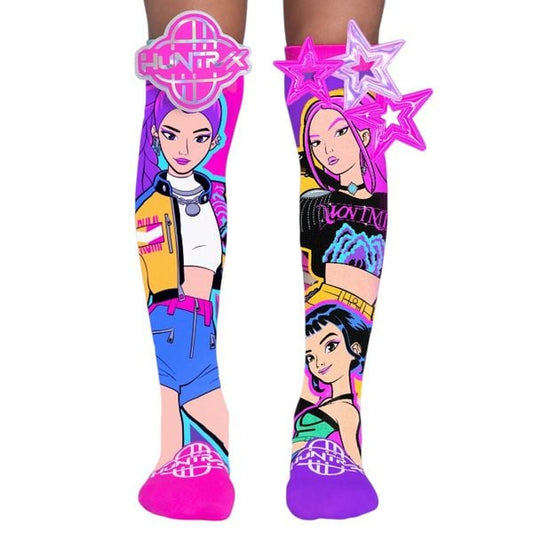 MADMIA Demon Hunters Socks | Цветни аниме чорапи до коляното